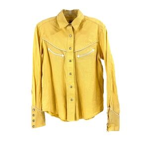Cruel Girl Yellow Western Blouse